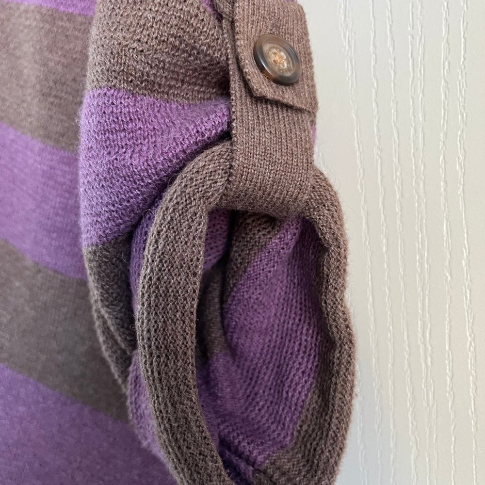 GAP Purple and Brown Striped Cardigan - Picture 7 of 12